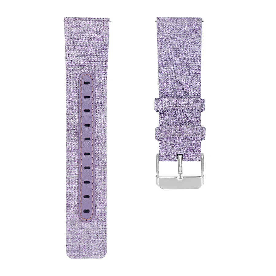 Quick Release Canvas Watch Band Wristband for Fitbit Versa Strap Smartwatch Replacement Wrist Bracelet | Электроника