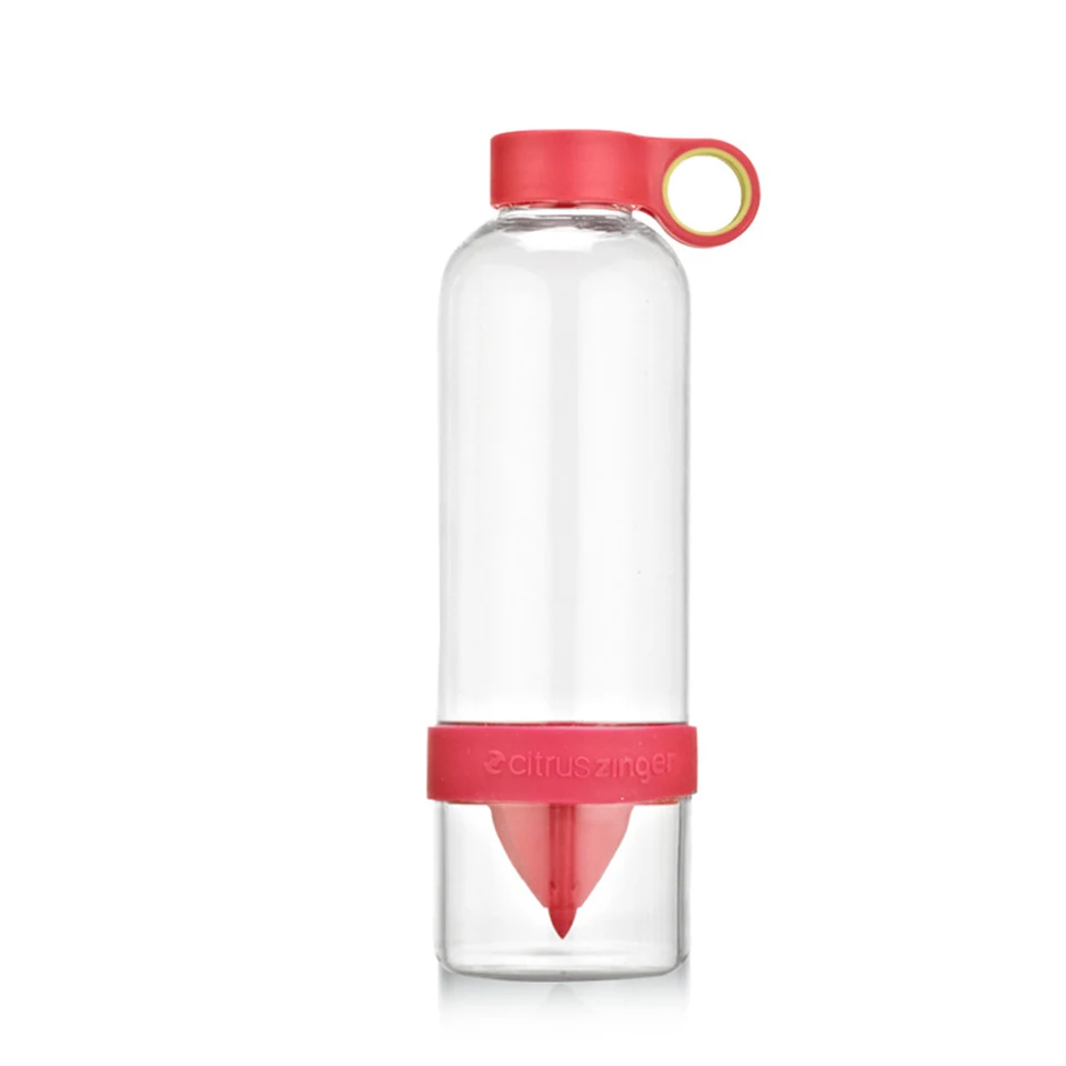 light red Transhome Персонализированная фруктовая бутылка для воды для Droppshipper настроить свой собственный логотип - Цвет: light red