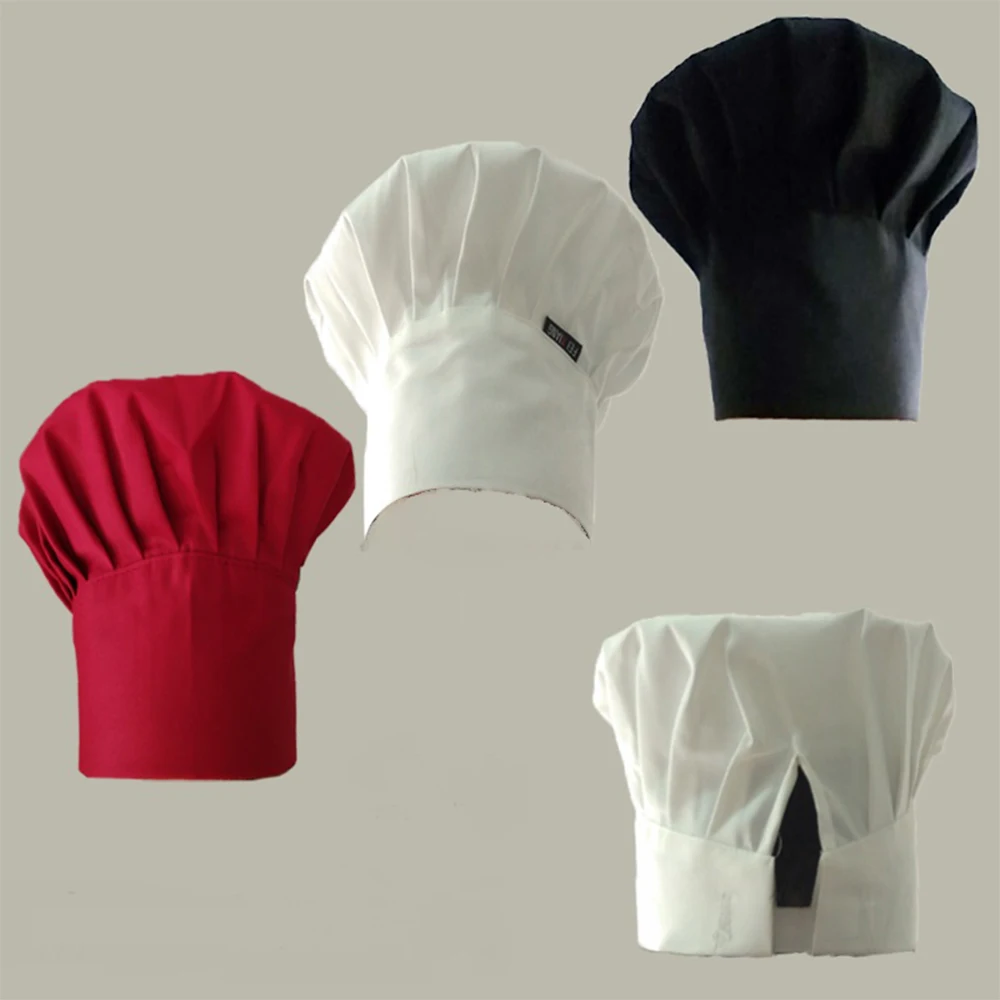 

Unisex Chef Hat High Quality Wholesale Solid Sushi Chef Waiter Hats Adult Restaurant Hotel Bakery Canteen Chef Cooker Fold Cap
