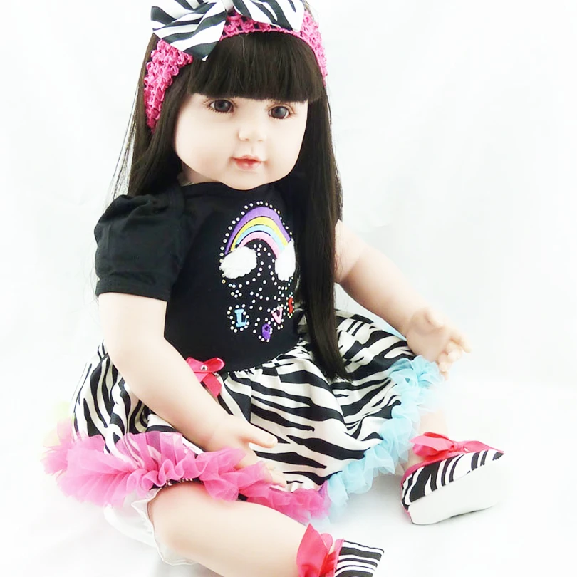 Реалистичная силиконовая виниловая кукла Реборн 55 см|vinyl reborn|doll rebornsimulation doll |