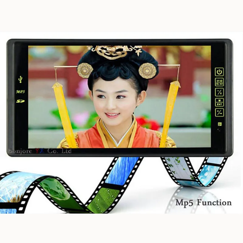 Автомобильный номерной знак камера для парковки HD монитор автомобиля 1024*600 MP5/MP4