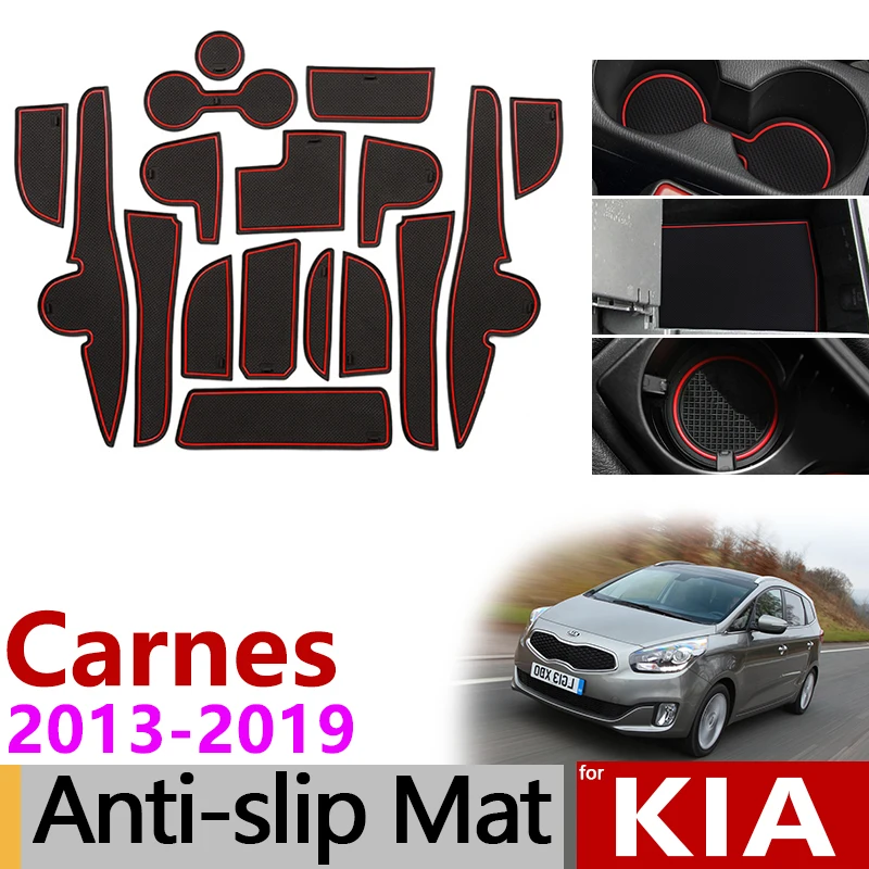 Противоскользящий коврик для телефона коврики ворот чашки KIA Carens 2013 ~ 2019 RP MK3