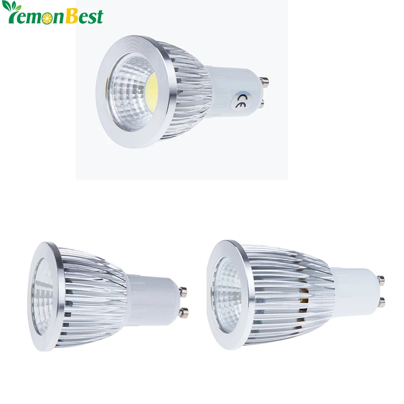 LemonBest GU10 светодиодный COB лампа светильник с регулируемой яркостью 6 Вт 9 12 85 265V 110V