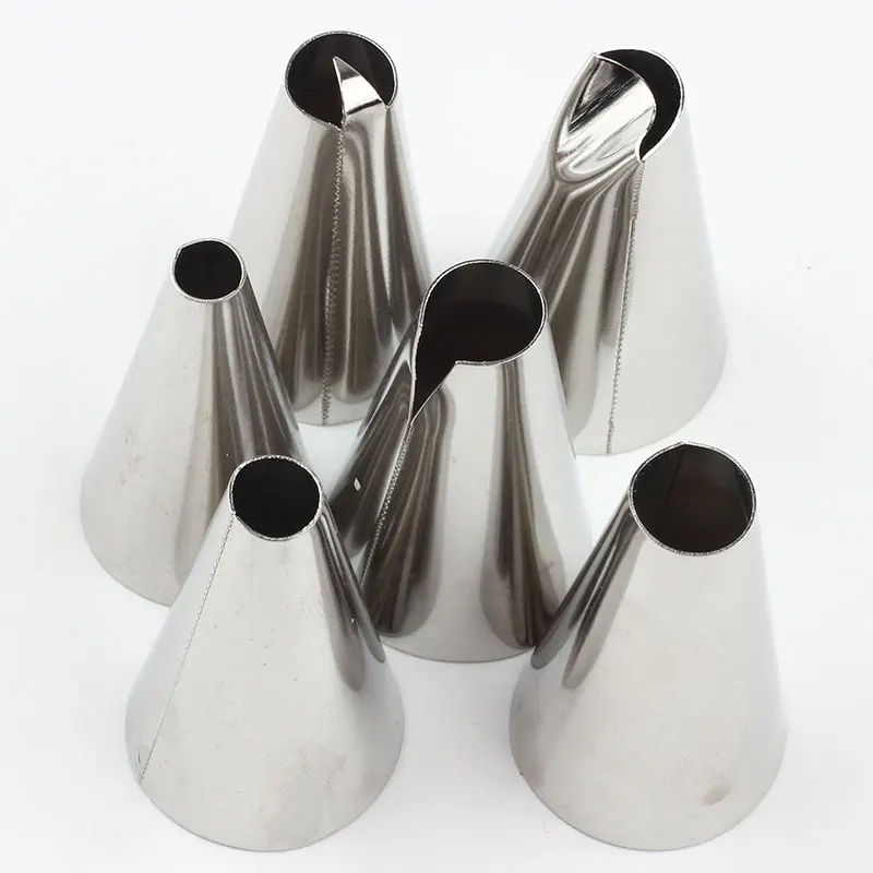 6 шт./компл. сопла из нержавеющей стали для украшения торта русской глазури | Дом и
