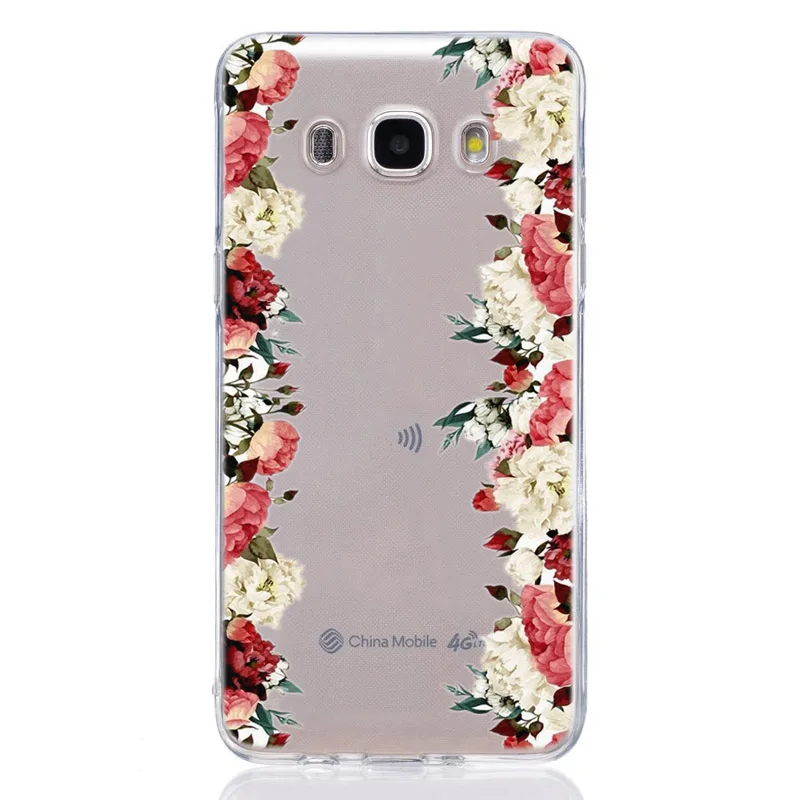 Чехол для Samsung Galaxy J1 J2 J3 J5 J7 prime J120 J320 J330 J530F из ТПУ с красочными мягкими розовыми