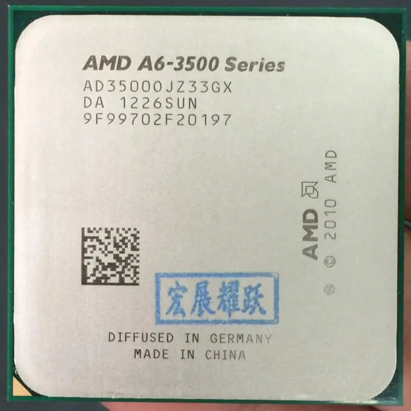 AMDAMD Φ A6 3500 CPU 100% рабочий процессор для настольного компьютера компьютера|desktop