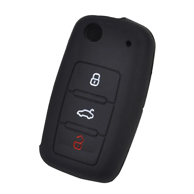 Силиконовый чехол для ключей AX Volkswagen VW Golf Jetta Polo Bora Scirocco Sharan Tiguan Touran Beetle Caddy Eos