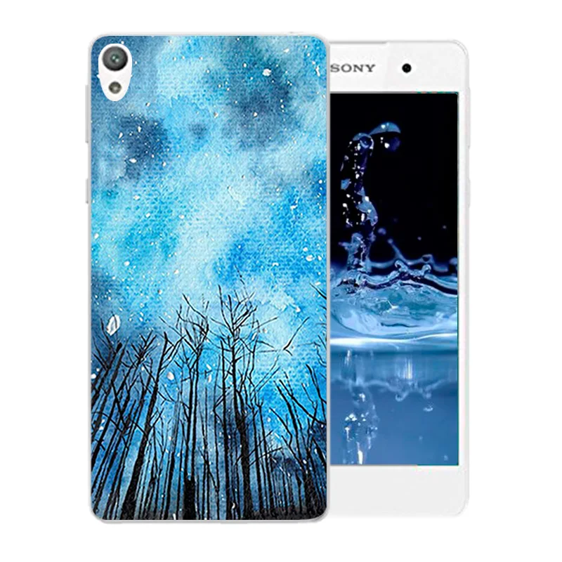 Phone Case Pattern Soft Silicone Coque For Sony Xperia E5 E 5 F3311 F3313 TPU Cover Night Sky Shell |
