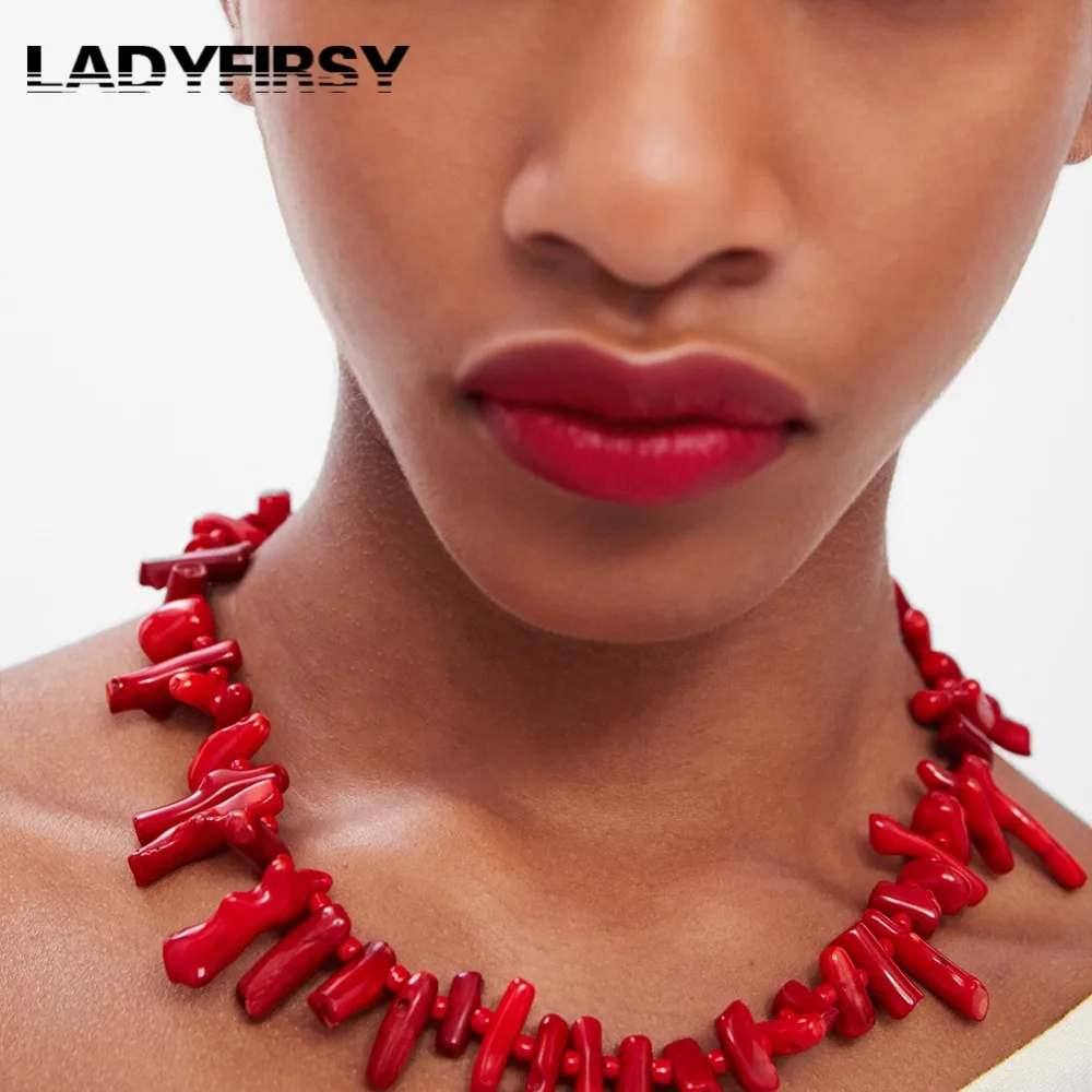 Женское колье с искусственным жемчугом Ladyfirsy этническое чокер на лето