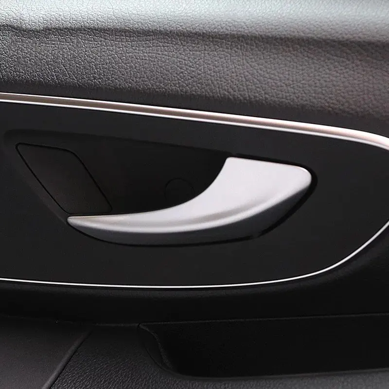 

Для Mercedes Benz Vito 2016-2018 2 шт. Автомобильная дверь внутренняя ручка Чаша Защитная крышка отделка молдинги ABS Хром Стайлинг автомобиля