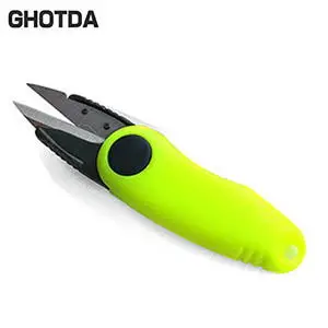 yellow 1 шт. складные ножницы в форме рыбы рыболовные снасти для рыболовные кусачки режущая линия многоцелевой портативный - Цвет: yellow