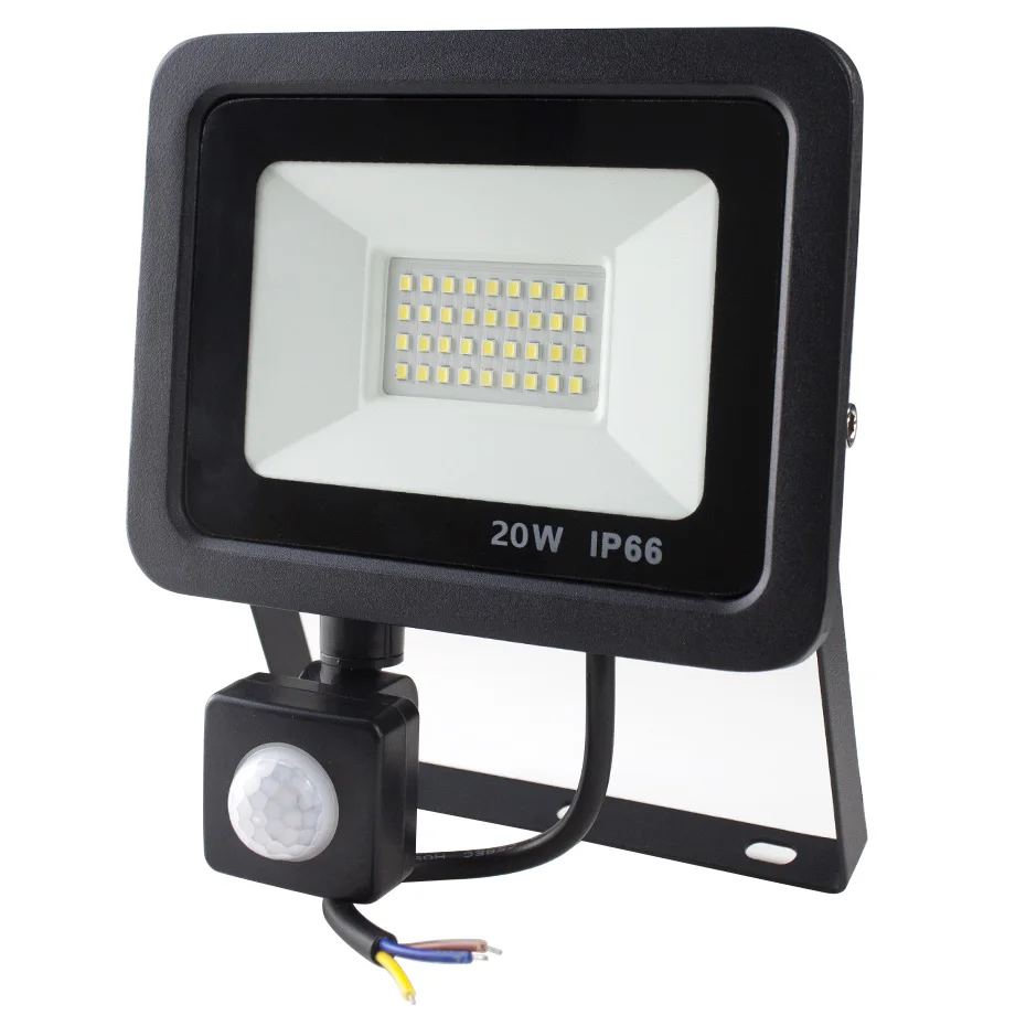 

LED Flood Light Motion Sensor 10W 20W 30W 50W Waterproof IP66 220V 230V Flood Light PIR Reflector Projector Outdoor Spotlight