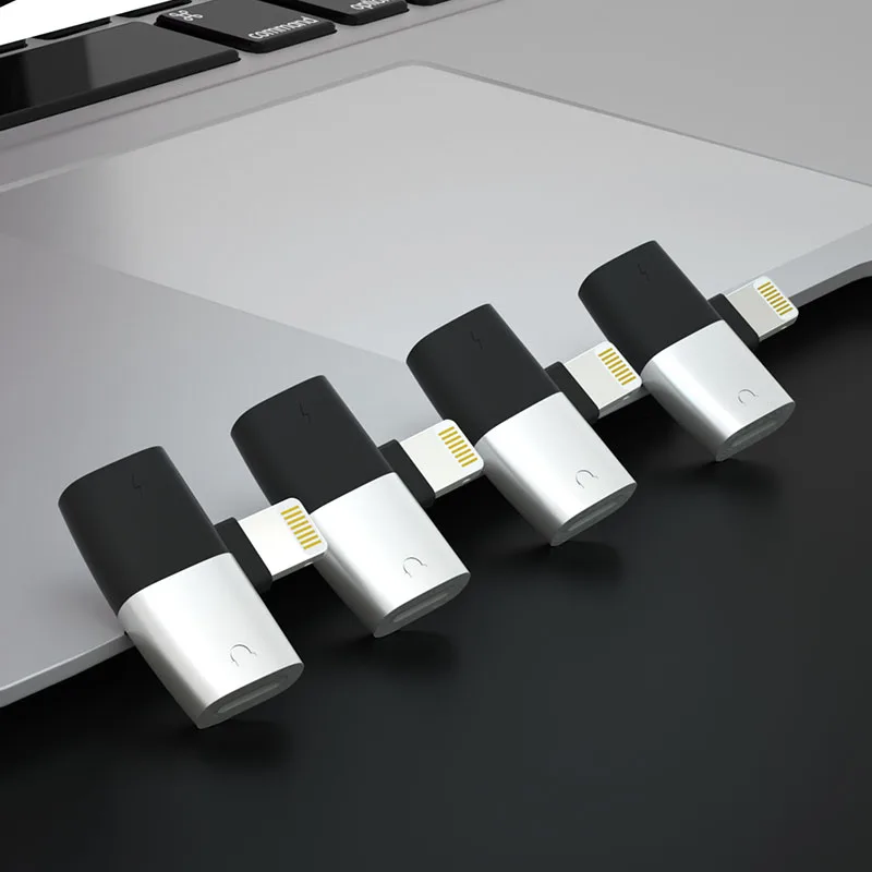 Двойное освещение DM для прослушивания музыки и зарядки преобразователь iPhone XS MAX XR