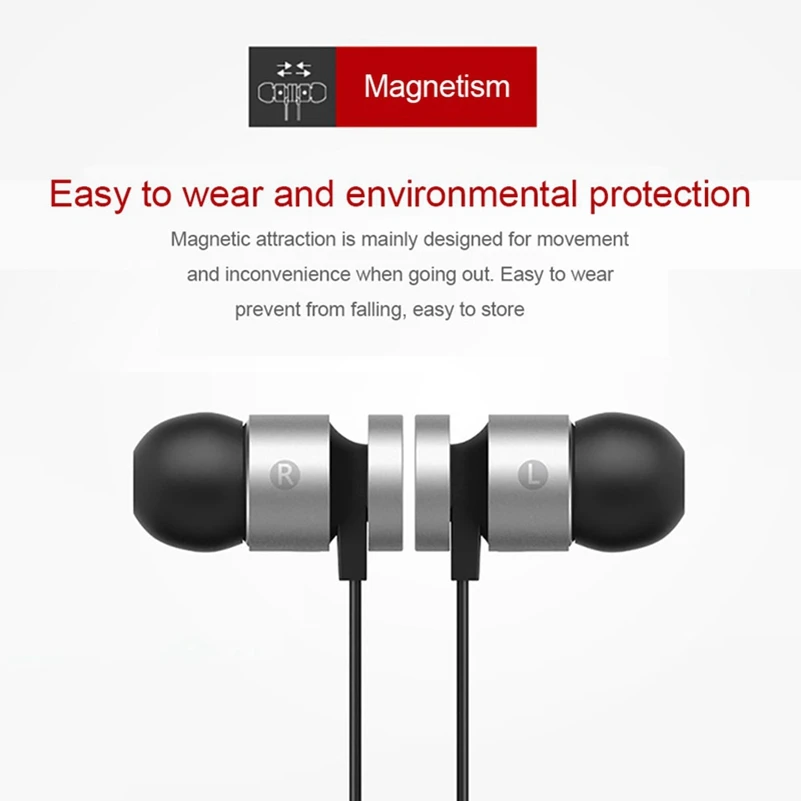 Icoque магнит Hi Fi наушники Bluetooth беспроводные с микрофоном для телефона Xiaomi samsung iPhone вкладыши стерео