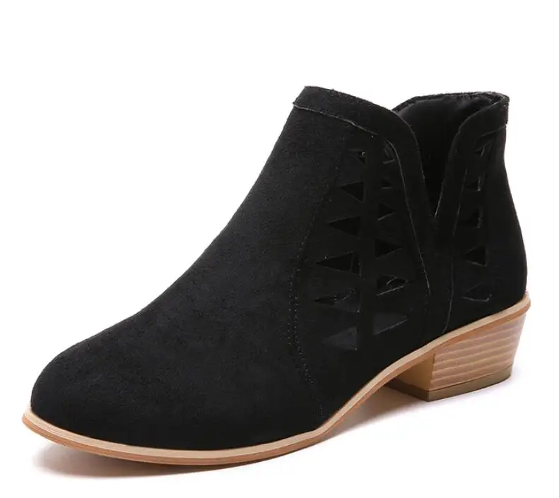 Sapato feminino женские ботильоны коренастый туфли-лодочки на низком каблуке Matin