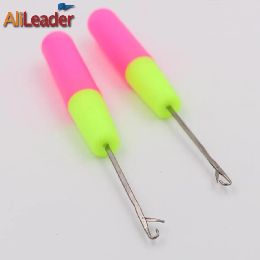 2 шт. пластиковая ручка крючок для вязания иглы волос инструменты париков 15 см