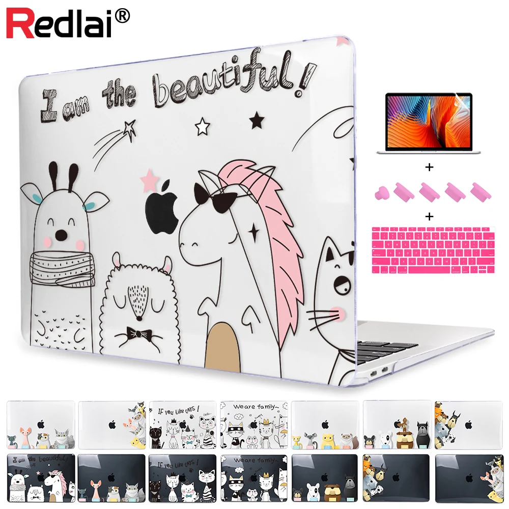 Чехол Redlai для MacBook Air 13 A2179 A1466 A1932 Pro чехол ноутбука с сенсорной панелью A2289 A2338 16