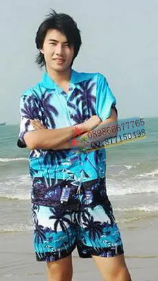 Бесплатная доставка пляжная одежда рубашка персонал Униформа повседневная