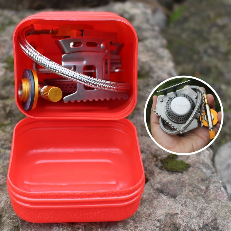 Открытый портативная газовая плита складной зажигания большой мощности кемпинг