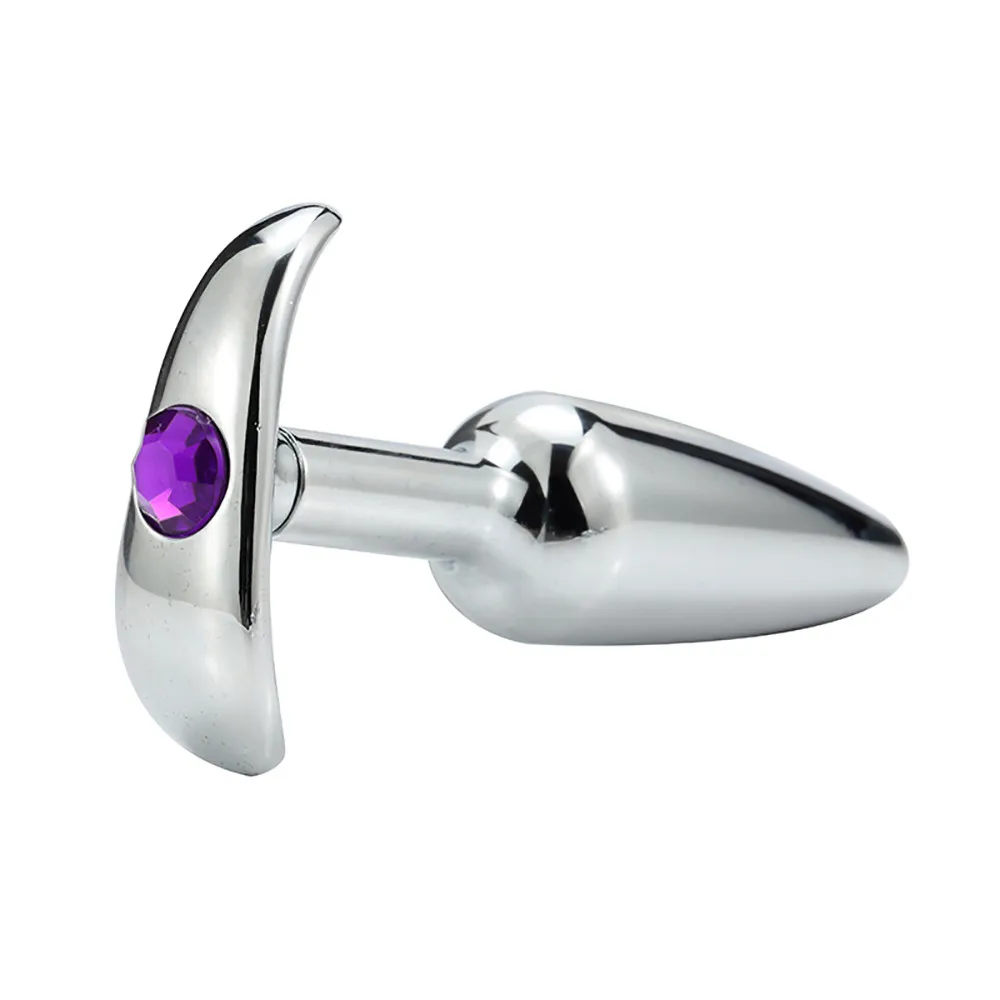 Aluminum Alloy Anal Butt Plugs Vagina Trainer Toys With Jewel Base C 20180920 | Красота и здоровье
