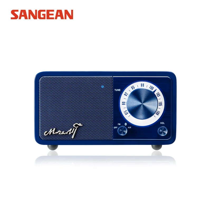 Sangean Моцарт Мини Bluetooth Портативный Динамик все гольфкарты оснащены радио с FM для