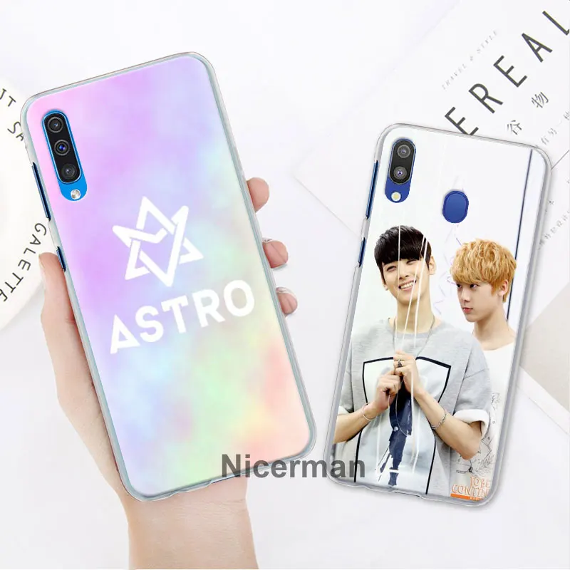 KPOP ASTRO группа мальчиков телефон чехол s для samsung Galaxy A6 A8+ A7 A9 A30 A50 A70 A80 M10 M30 ПК Жесткий Чехол Крышка
