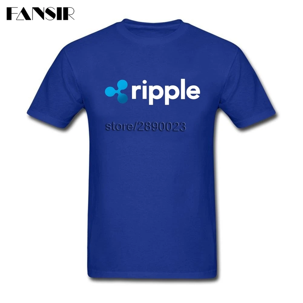Мужская футболка Ripple для криптовалюты креативные футболки мужчин хлопковая