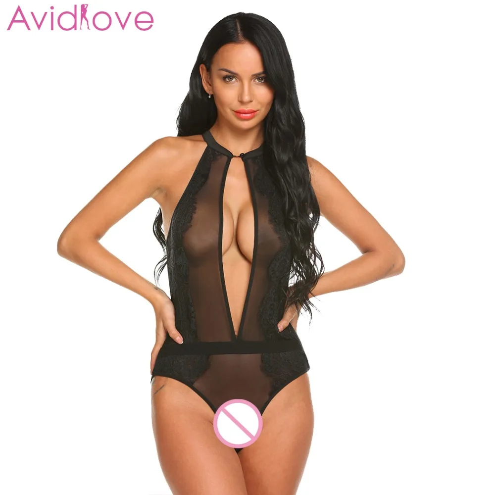 Женское Кружевное боди Avidlove облегающее в стиле пэчворк без рукавов Эротическая