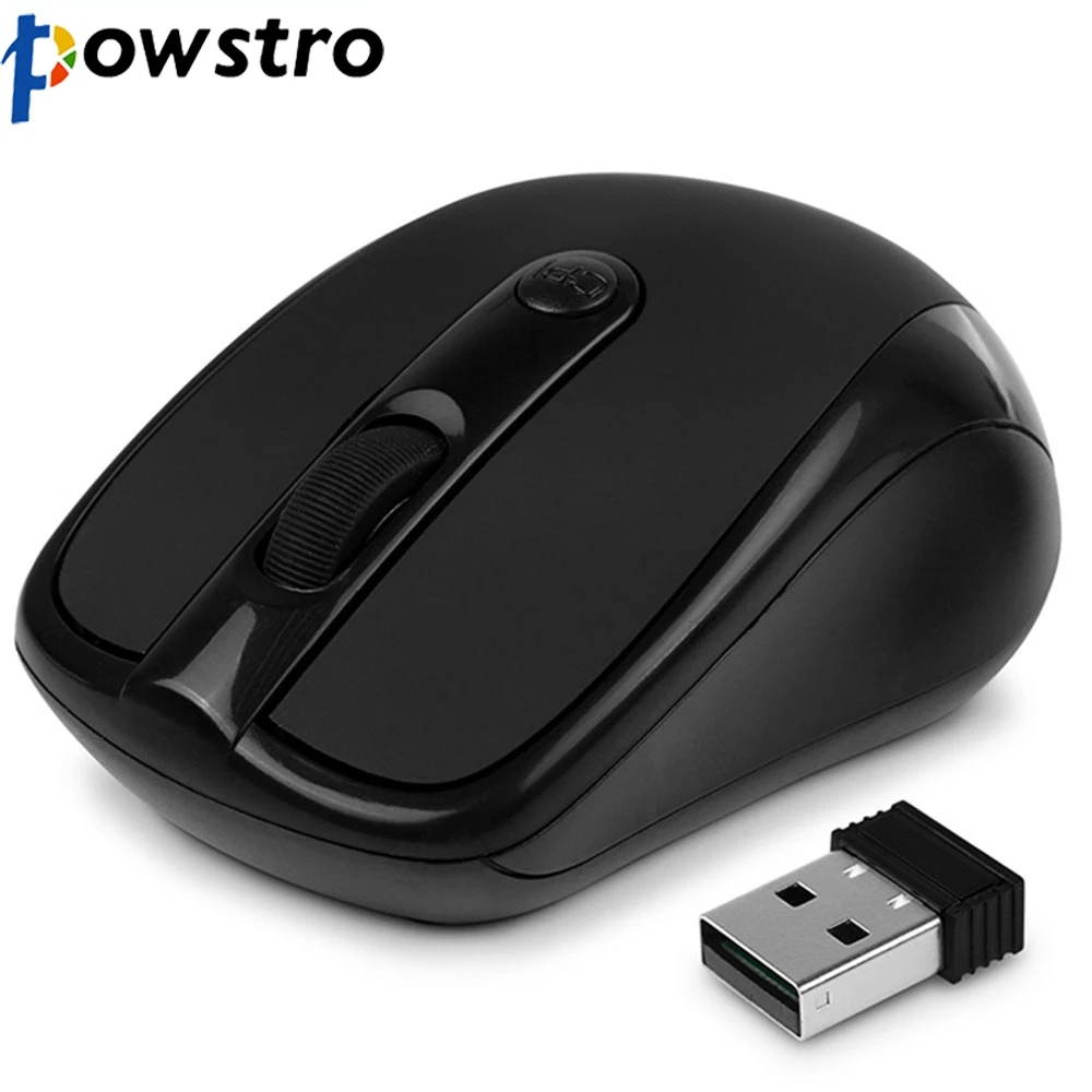 Профессиональная оптическая беспроводная мышь POWSTRO K USB 2 4 ГГц с мини ключом для ПК