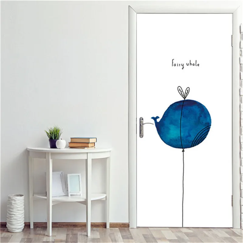 Different Style Library Door Sticker Waterproof Wallpaper On The Door Home Decoration Self Stick Wallpaper For Living Room Decal