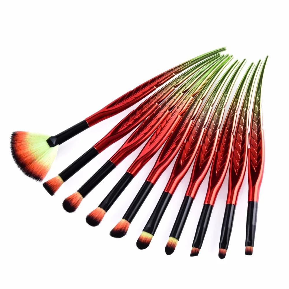 Макияж Расчёски для волос набор 10 шт. якша Professional Lip Кисточки Основа макияжа лица