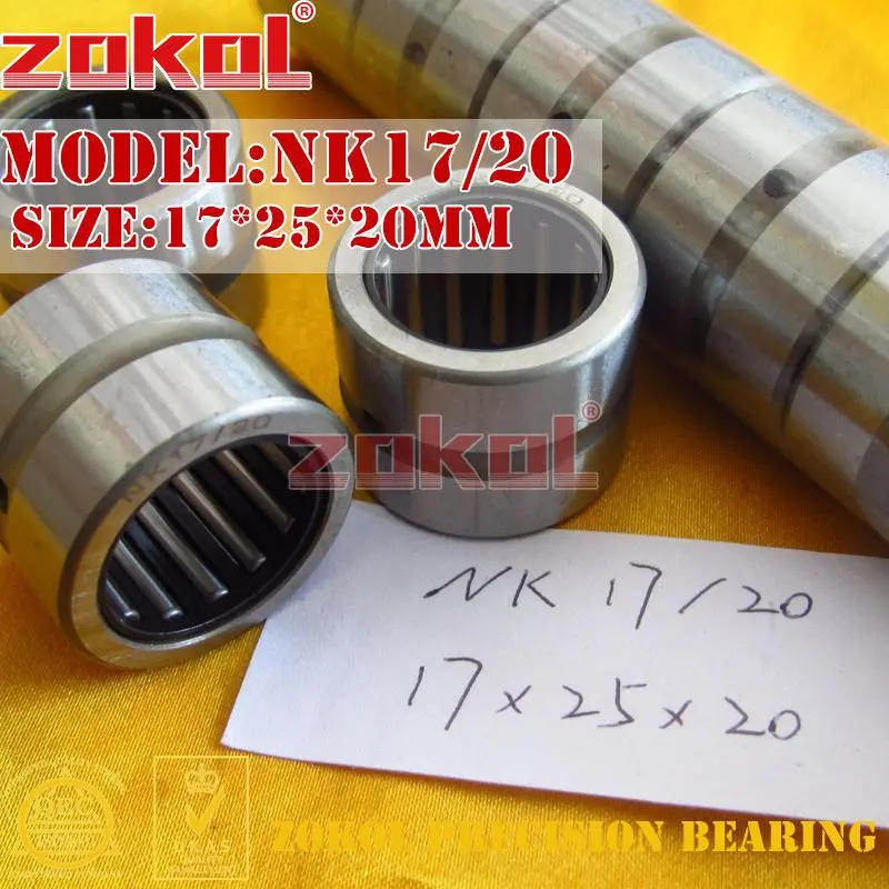 Подшипник ZOKOL NK17/16 NK17/20 NK18/16 NK18/20 игольчатые подшипники без внутреннего кольца