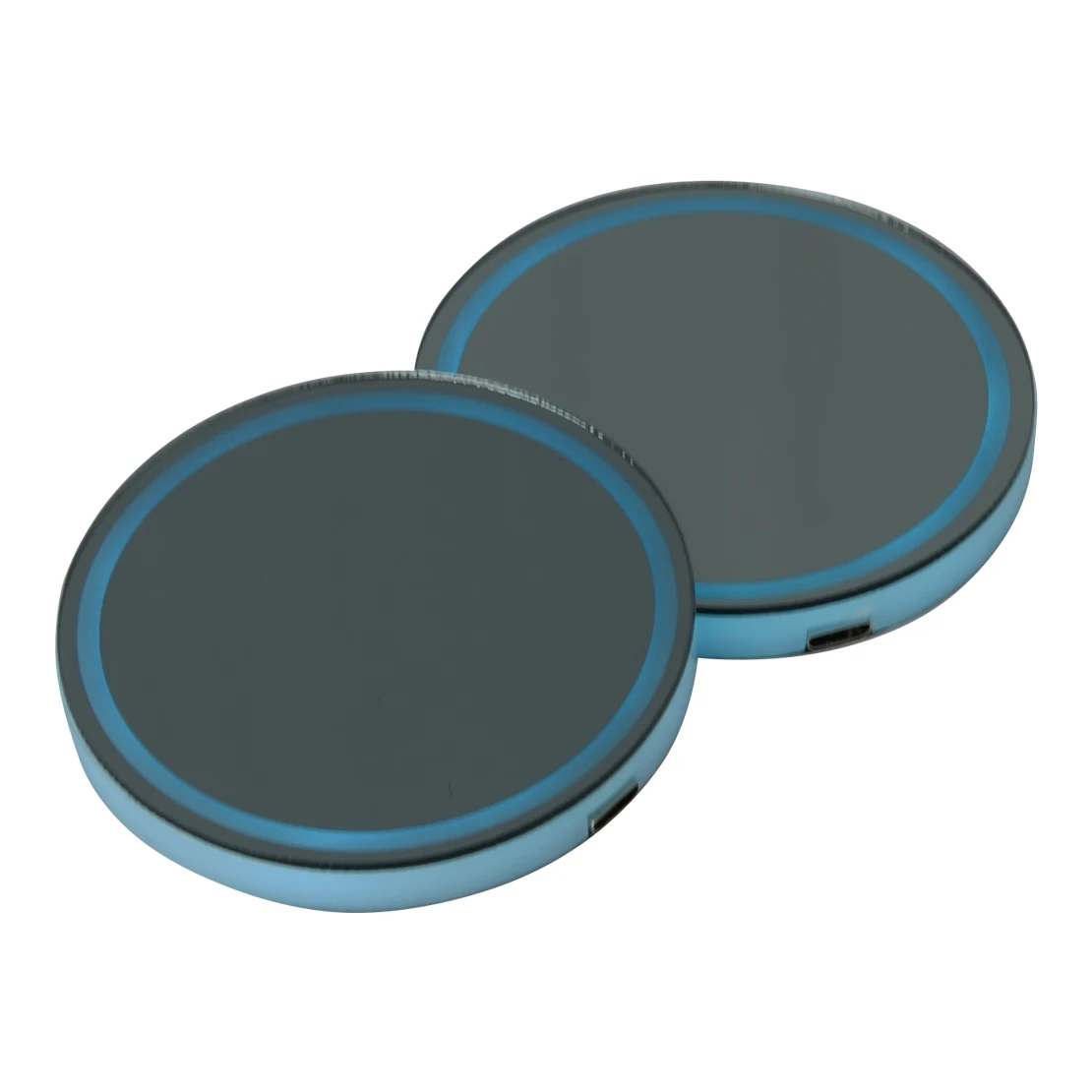 2 шт. светло синий Универсальный LED автомобильный держатель чашки нижний коврик