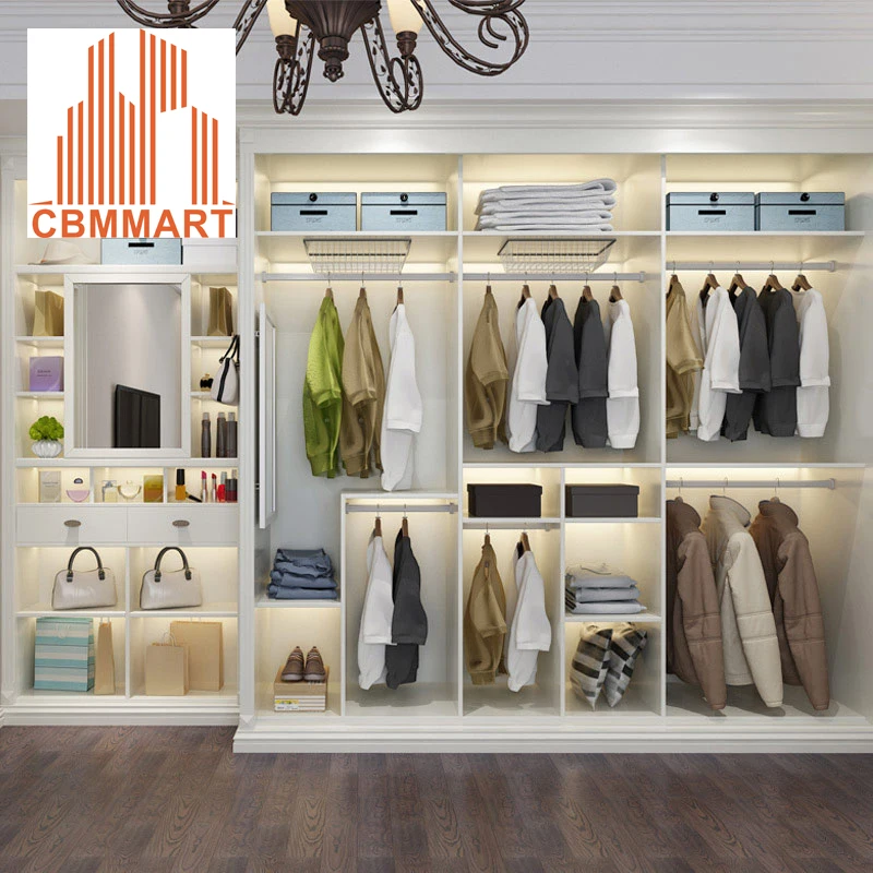 Cheap price bedroom custom storage sliding door wardrobe closet