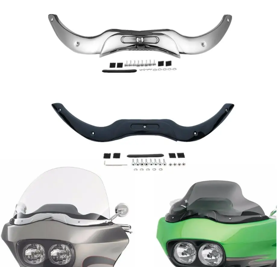 Отделка ветрового стекла мотоцикла для Harley Touring Road Glide 2004-2013 flнастоящей FLTRX