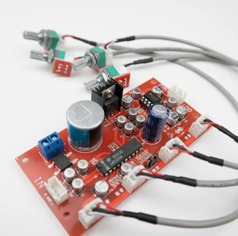 Плата предварительного усилителя LM1036 tone + NE5532 с высокими частотами басами