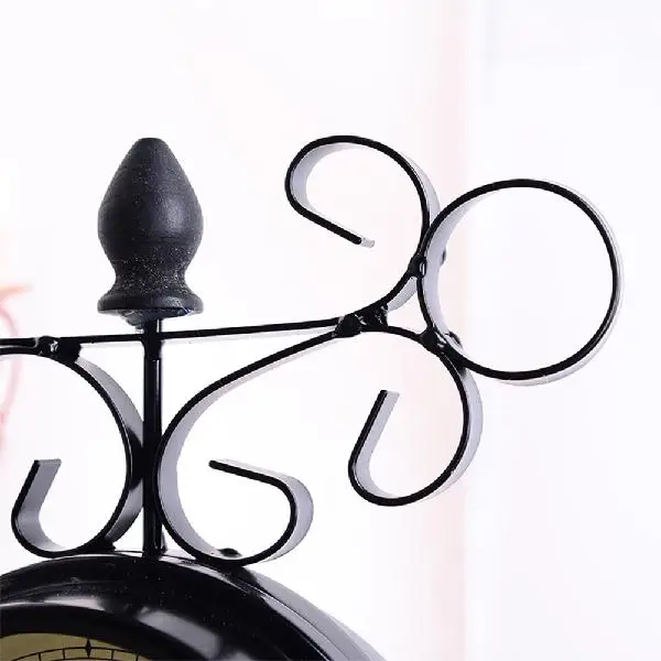 Двухсторонние настенные часы с бесшумным механизмом украшение для дома офиса