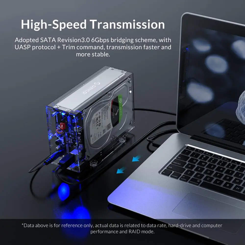 Корпус ORICO для жесткого диска 3 5 дюйма с функцией Raid SATA на USB 0|Корпус диска| |