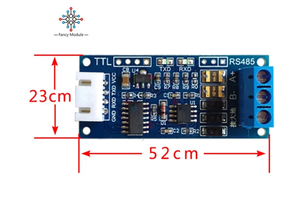 TTL к RS485 преобразователь 3 V/5 0 V аппаратный автоматический контрольный модуль для