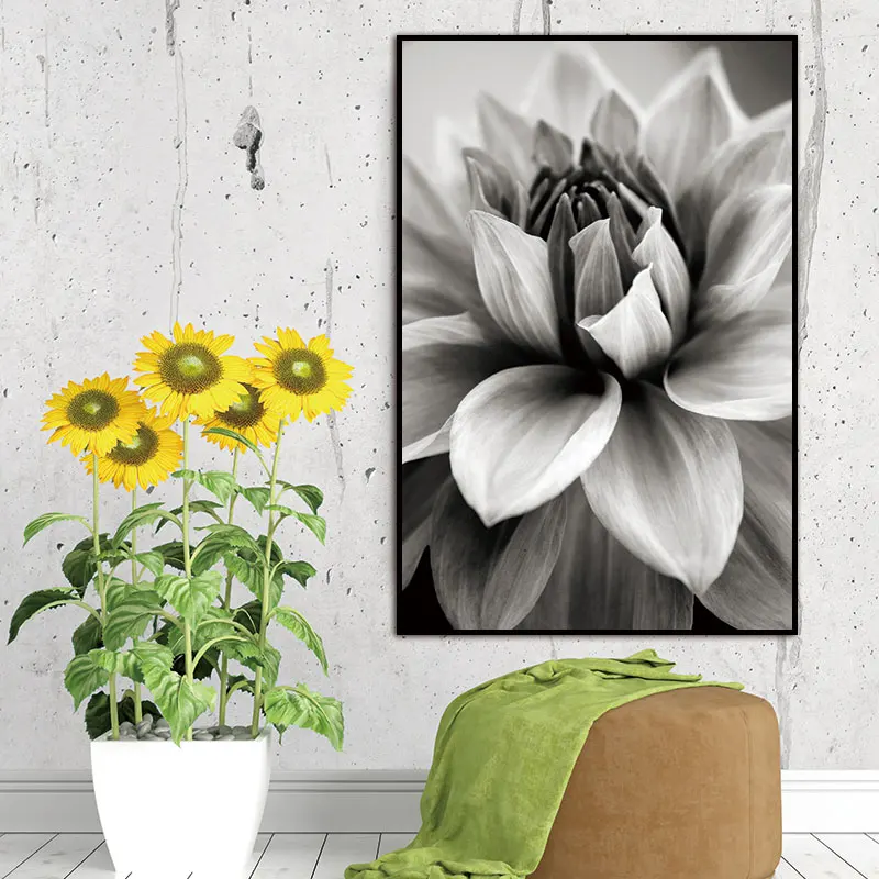 Один кусок красивый картины на холсте с цветами плакат принтер картина