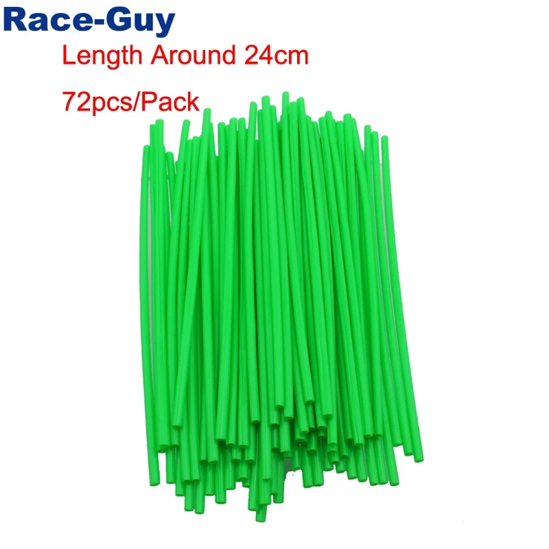 Green Spoke Skins Covers Wheel Rim Guard Wraps For Yamaha YZ TTR TW WR Honda CRF CR XR XL Pit Dirt Bike |