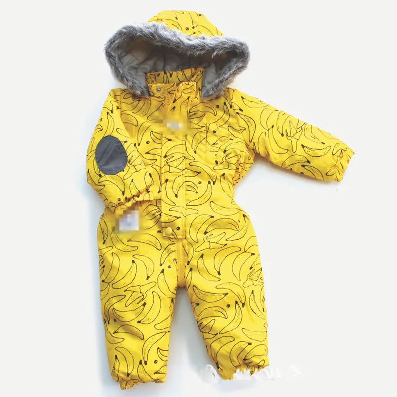 2016 г. зимние теплые флисовые комбинезоны для новорожденных детские парки