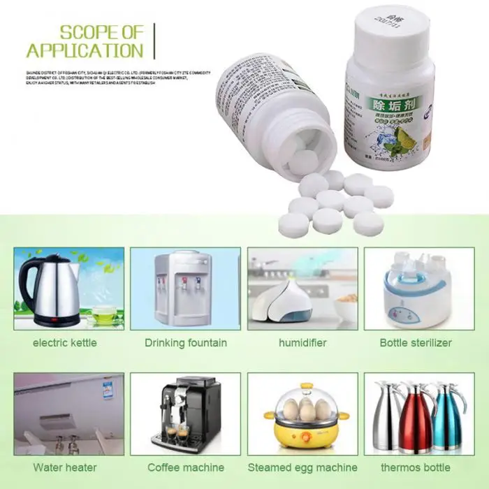 Citric Acid Pure Food Grade Discaler Pills Discaling for Household Appliances PAK55