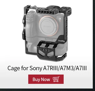 SmallRig A7R III/Melo III A7 II типа «Горячий башмак» замок для sony A7 III/Melo III A7R II/A7S II/A9 Камера клетка 2087/2176/1982/2013/2031/1660-2241