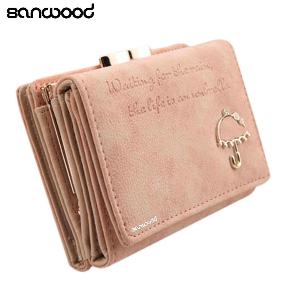 Женский клатч из искусственной кожи с зонтиком складной кошелек держатель для