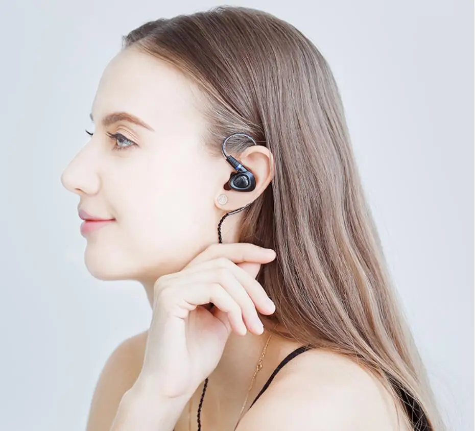 Наушники вкладыши SHANLING ME100 10 мм PE PEEK Dynamic Hi Res HiFi со съемным кабелем OFC и кожаным