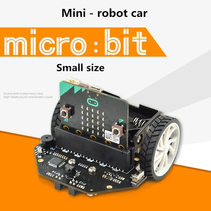 kit 1 Микро: бит умный автомобиль мини-робот автомобиль инфракрасная патрульная линия графическое Программирование - Цвет: kit 1