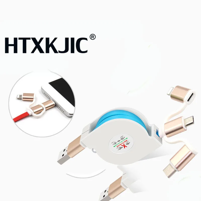 Кабель USB 3 в 1 для iPhone X 5 6 7 8 кабель мобильного телефона Type-C Micro зарядного