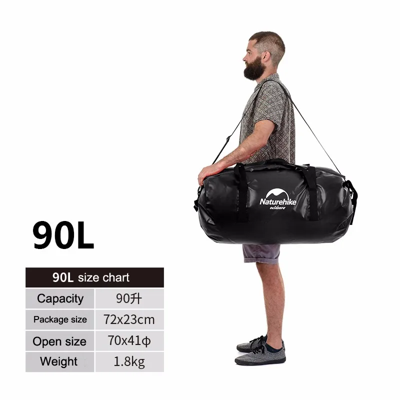 40L/60L/90L/120L большой ёмкость открытый водостойкий водонепроницаемые сумки легкий Дайвинг плавающий сухой мешок Кемпинг пеший Туризм рюкзак