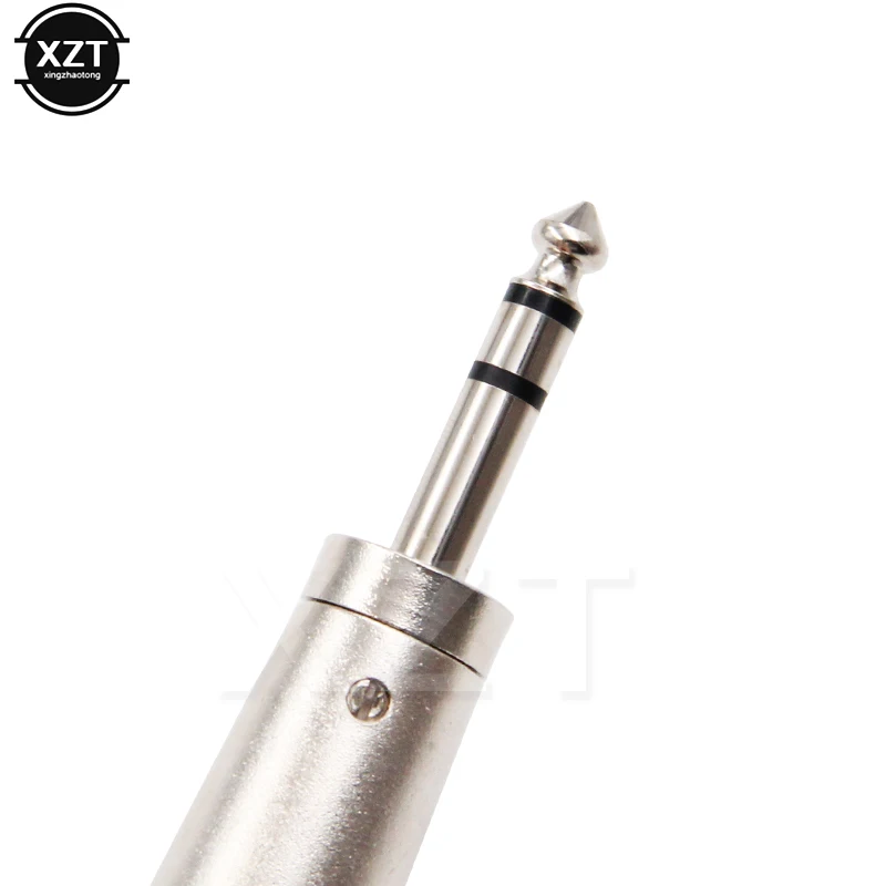 Горячая Распродажа никелированный 3Pin XLR гнездовой разъем до 1/4 &quot6 35 мм штекер